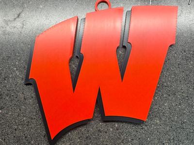 Wisconsin Badgers Oversized Necklace Primary logo