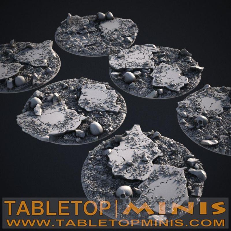 Cracked Earth 60mm Bases Topper