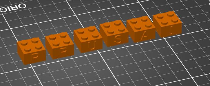 LEGO Alphabet Blocks For Learning