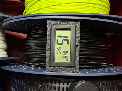 Rectangular Hygrometer Filament Spool Display