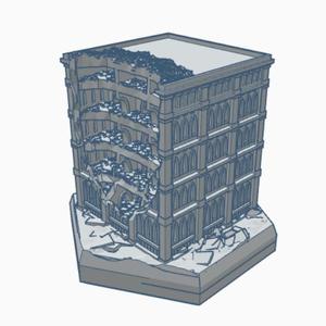 Gothic Ruined Building 103 Hex Map Scale HMSGR103