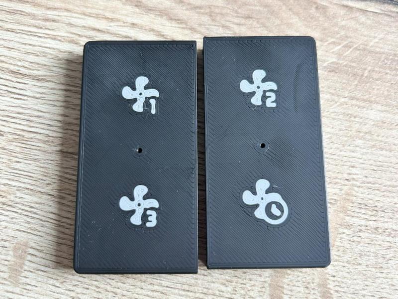 Zehnder/Stork/Buva RFZ Remote Control – Buttons and Bezel