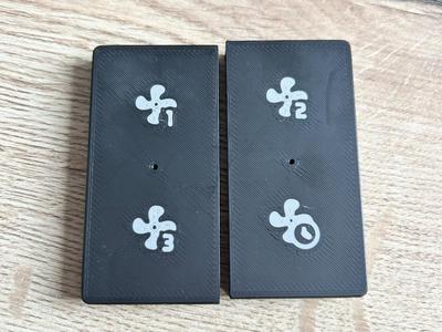 Zehnder/Stork/Buva RFZ Remote Control – Buttons and Bezel