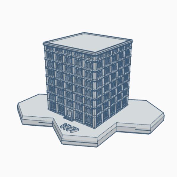 Gothic Building HMSG122 Hex Map Scale