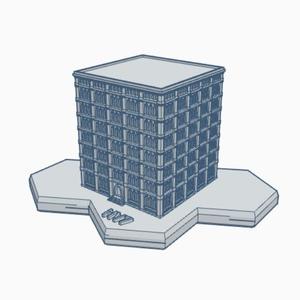 Gothic Building HMSG122 Hex Map Scale