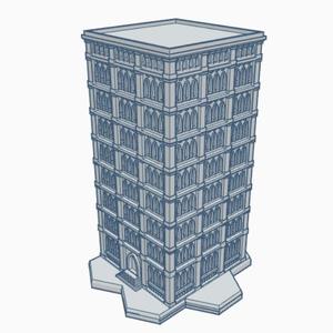 Gothic Building GHB107 With Hex Base