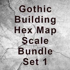 Gothic Building Hex Map Scale Bundle Set 1