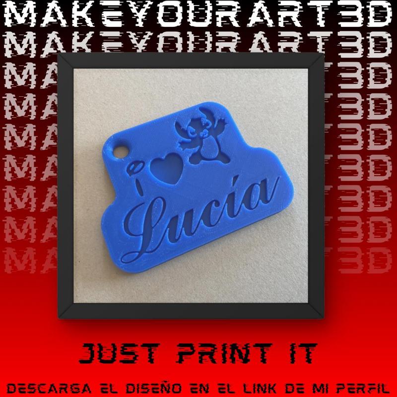 Personalized STITCH key ring