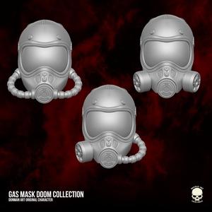 Gas Mask Doom Collection 3D printable files for Action Figures