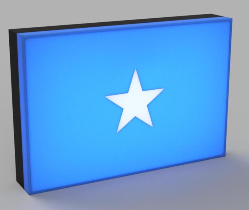 World Flags - Somalia LED Lamp