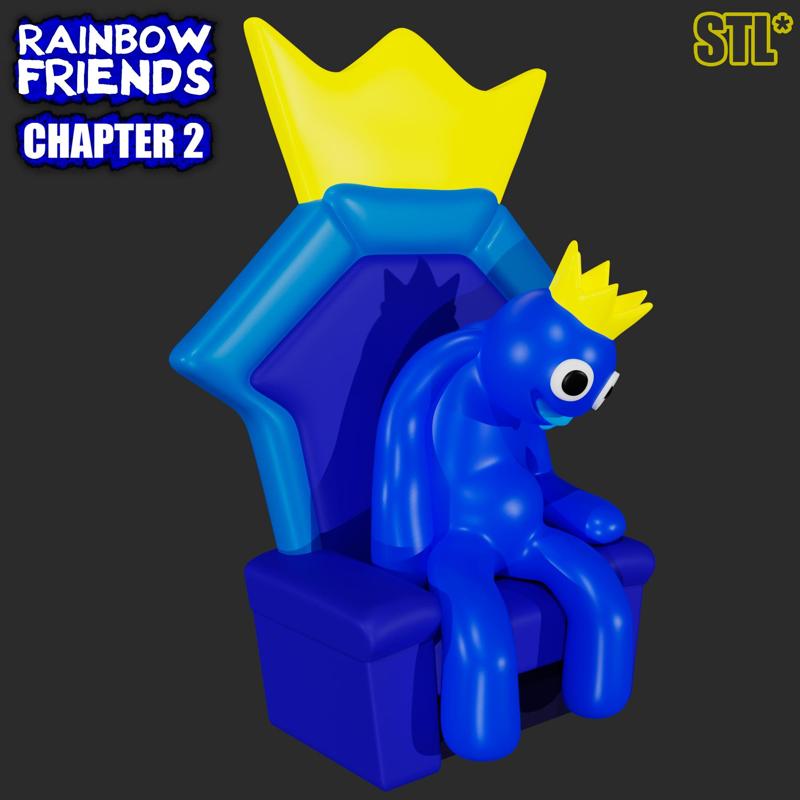 BLUE FROM RAINBOW FRIENDS CHAPTER 2 ODD WORLD | ROBLOX GAME | 3D FAN ART