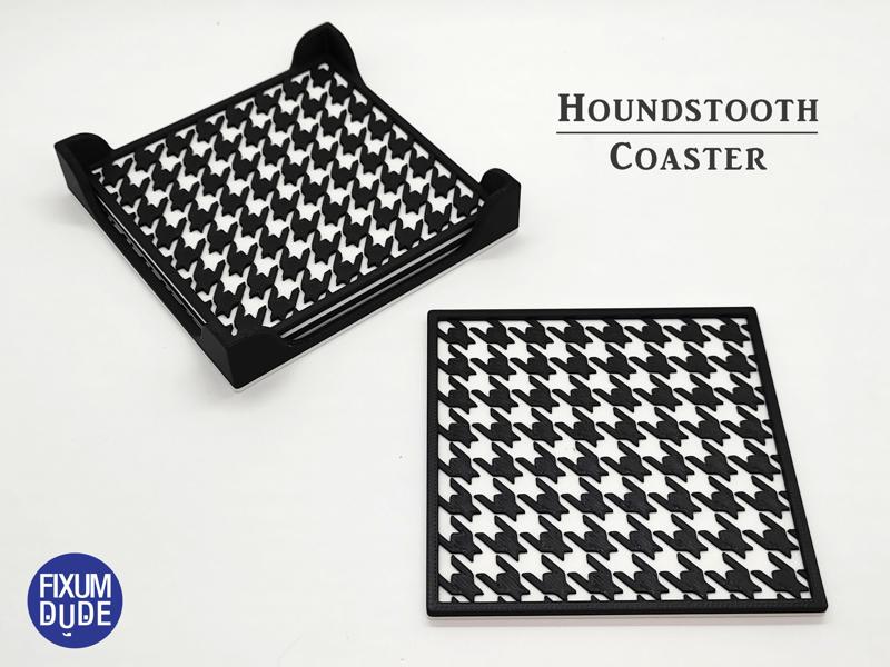Houndstooth Coasters - Square