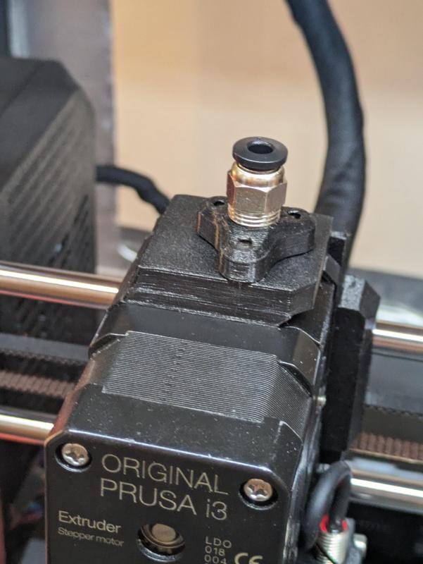 Prusa MK3 filament sensor cover with magnetic coupling