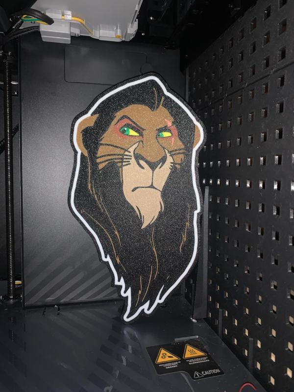 Scar Lion King LED Lightbox