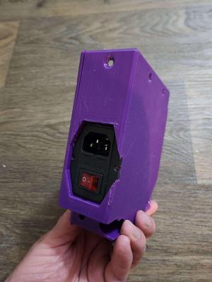 Prusa bear mk3 meanwell psu (socket + switch combo mod)