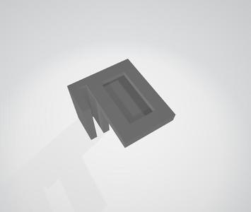 Magnet bracket for X1C poop chute 20x10x2mm magnet