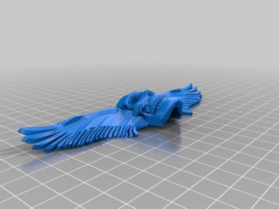 winged skull
