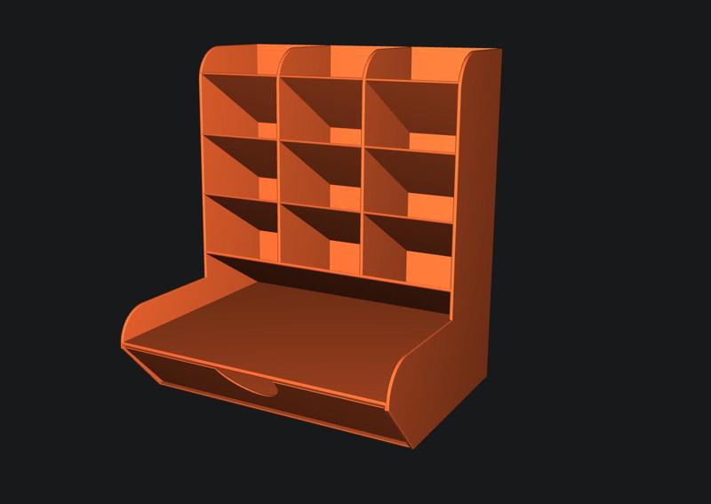 Desk Drawer print in place version