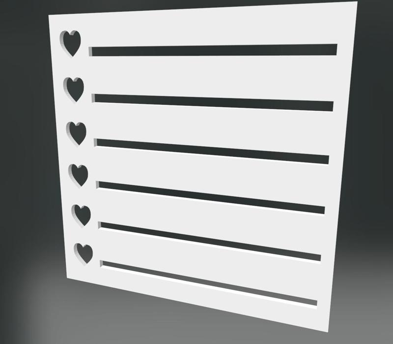 Post it Maker PostIt Hearts