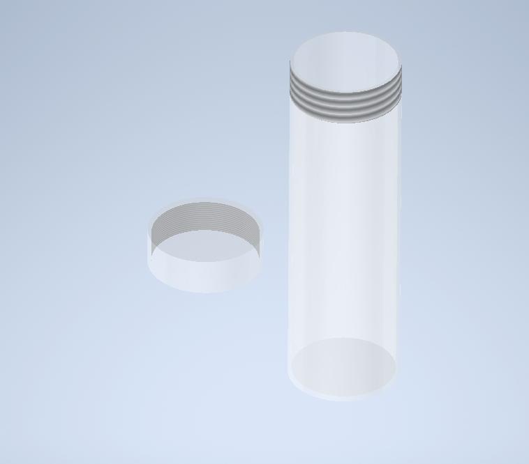 Water bottle, Screw in lid