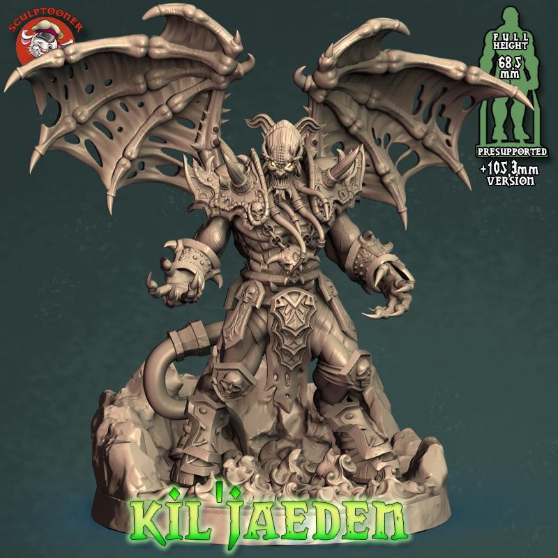 Demon Lord - 32mm scale pre-supported miniature  Kil'jaeden