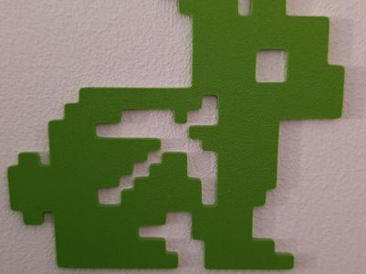 minecraft bunny wall art silhouette