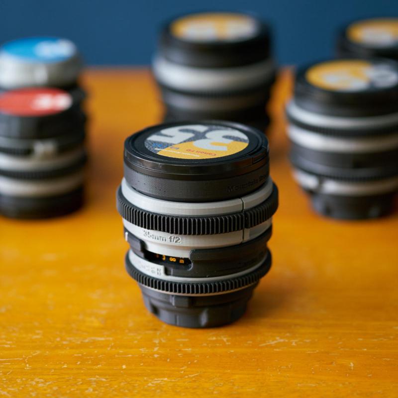 Canon FD 35mm f2 Lens Cine_rehousing