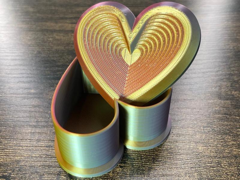 Heart Shaped Trinket Keepsake Jewelry Storage Box