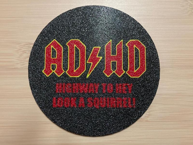 ADHD Squirrel Coaster