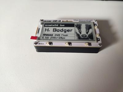 Badger 2040 back plate (battery holder)