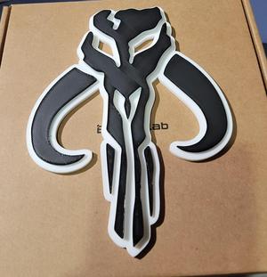 STAR WARS MANDALORIANS 3D Logo 180mm series
