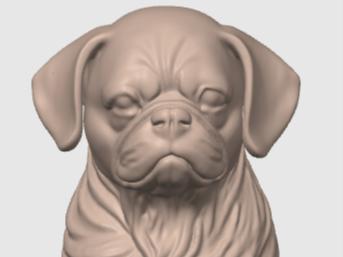 Minimalist Pug Sculpture