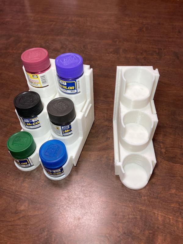 Paint bottles rack