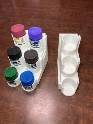 Paint bottles rack