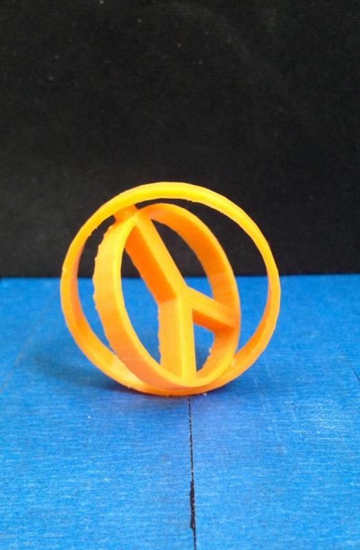 Spinning Peace Sign Symbol