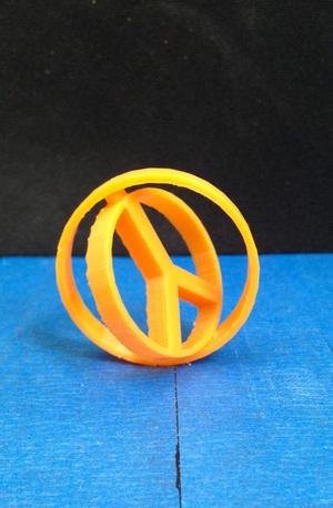 Spinning Peace Sign Symbol