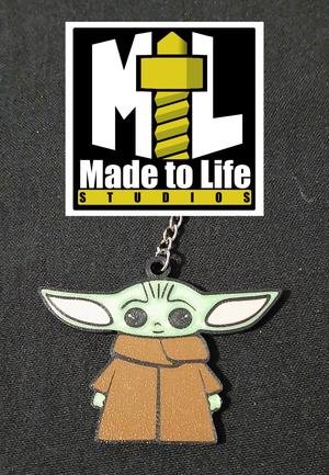 Stylized Grogu Keychain