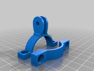 Lightweight Flashlight Holder for GoPro Mount