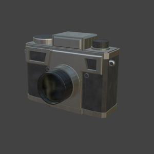 vintage camera (.blend, .stl)