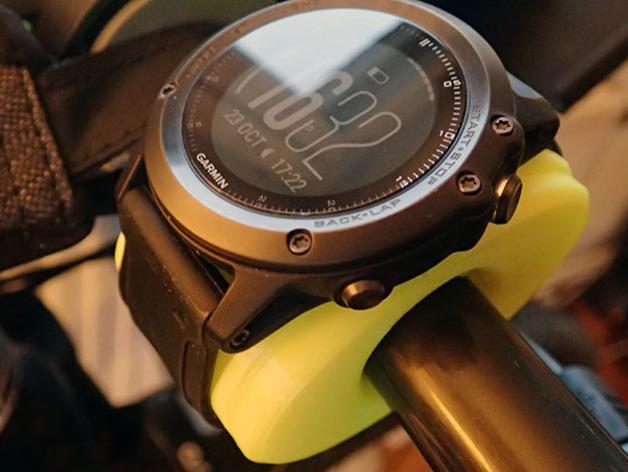 Sport-watch cycling handlebar mount