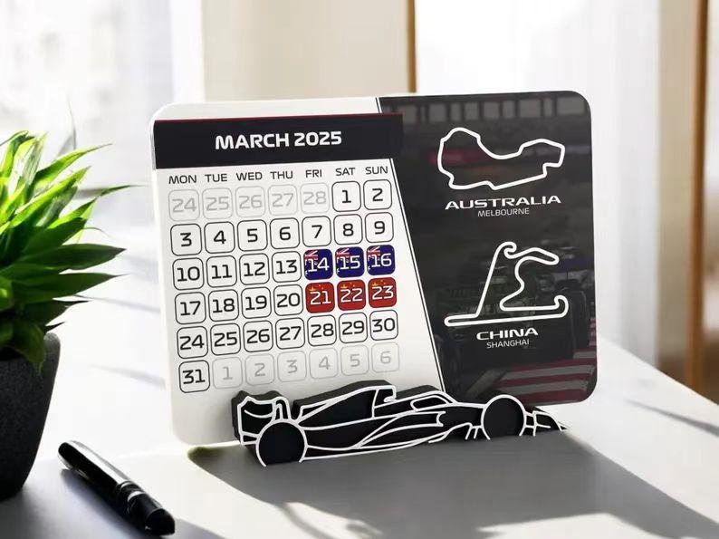 F1 Racing Calendar Stand Base