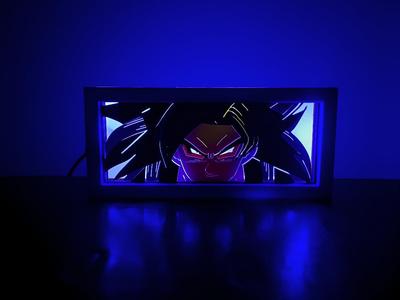 Goku Super Saiyan 4 - LED Lightbox NO AMS NEEDED