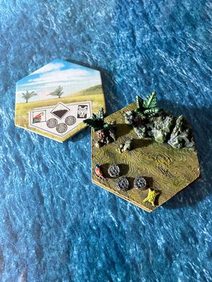 Loseta Isla 3D Steppe - Robinson Crusoe: Adventures on the cursed island - board game lucified