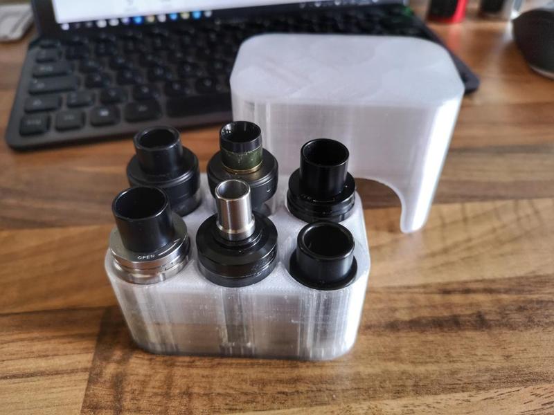 Vape Atomizer Travel Box / Tray 2x3 / for up to 26mm x 60mm Atties
