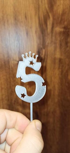 Topper Cake number - cisla dort 5