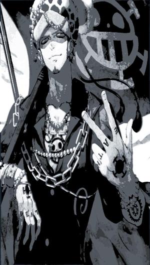 Trafalgar D. Water Law - One Piece Hue Forge B&W