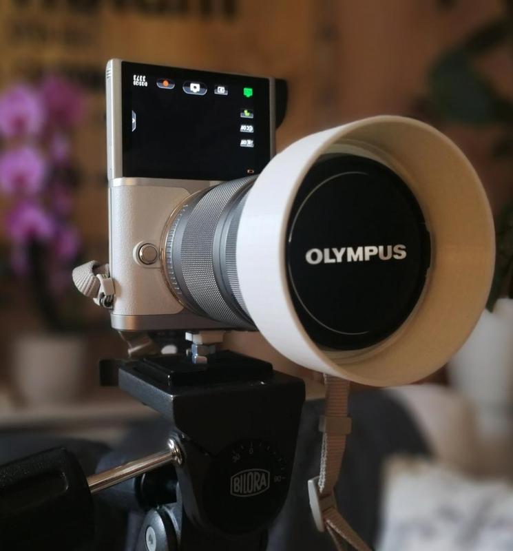 Hot shoe / flash shoe mount for cameras with tilt-down-screens