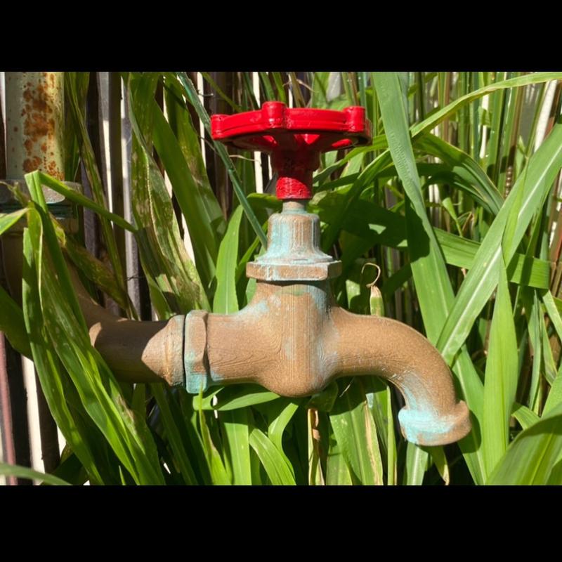 Water tap and plumbing for decoration