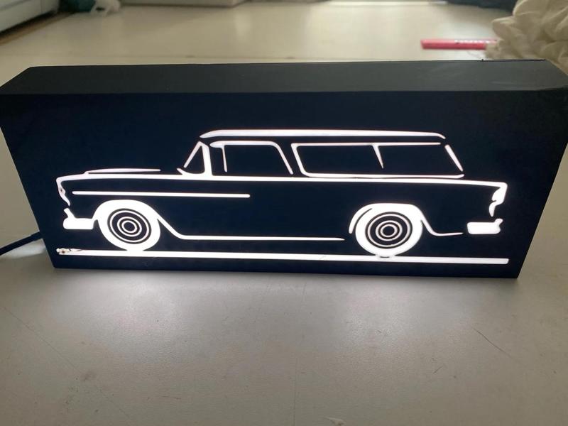 55 Chevy Nomad Wagon Lightbox