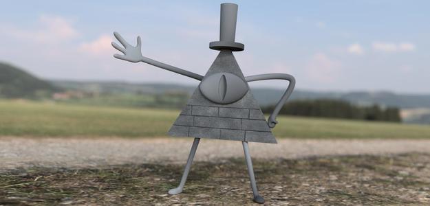 Gravity Falls - Bill cipher Statue